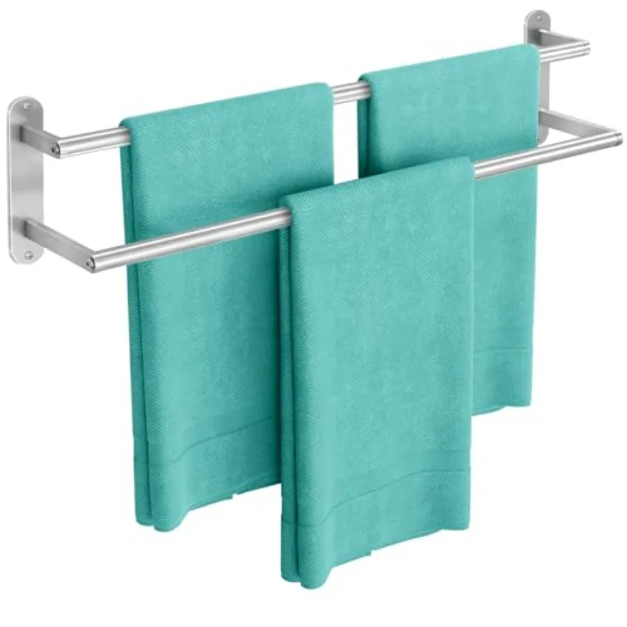 

Towel Rack for Bathroom Double Towel Bar 24Inch Stainless Steel Bathroom Towel Holder Double Towel Hanger Wall Mounted Towel Ro