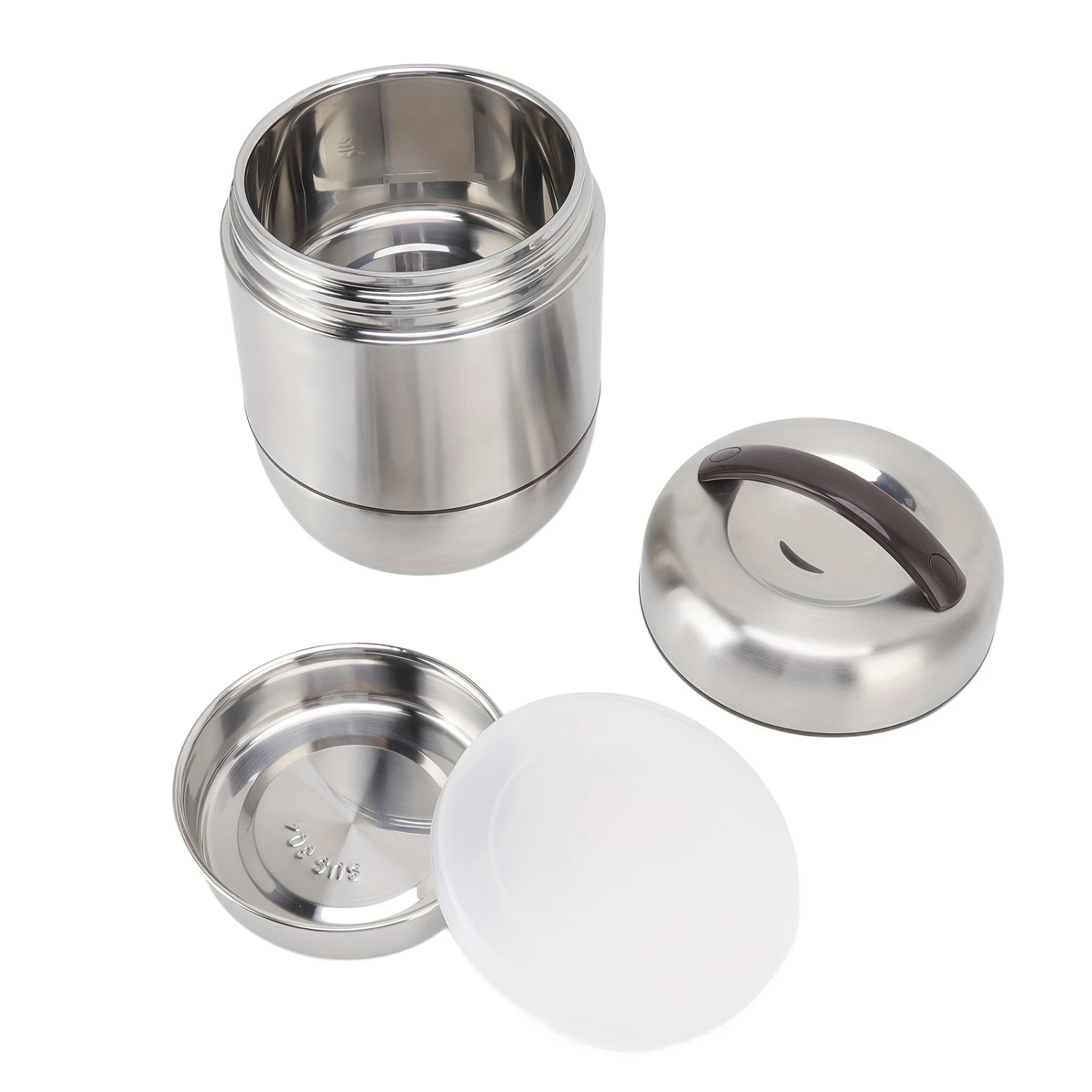 Insulation Bento Lunch Box 4 Layer Stackable Compartment Stainless Steel Lunch Container for Outdoor Travel