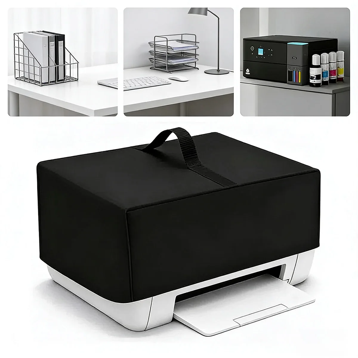 Printer Cover, Oxford Printer Cover, Reinforced Top Handle Design for Epson EcoTank ET-2800/ET-2850/ET-2400