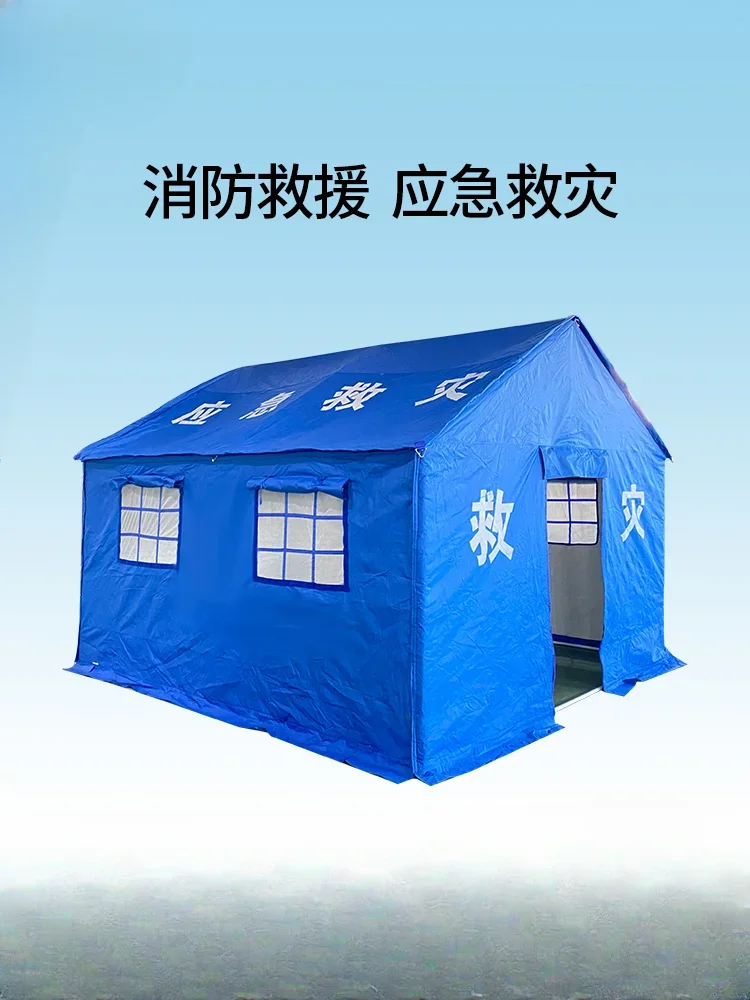 Emergency relief tent for civil affairs, 12 square meters, single cotton 3.2 * 3.7 wholesale worker