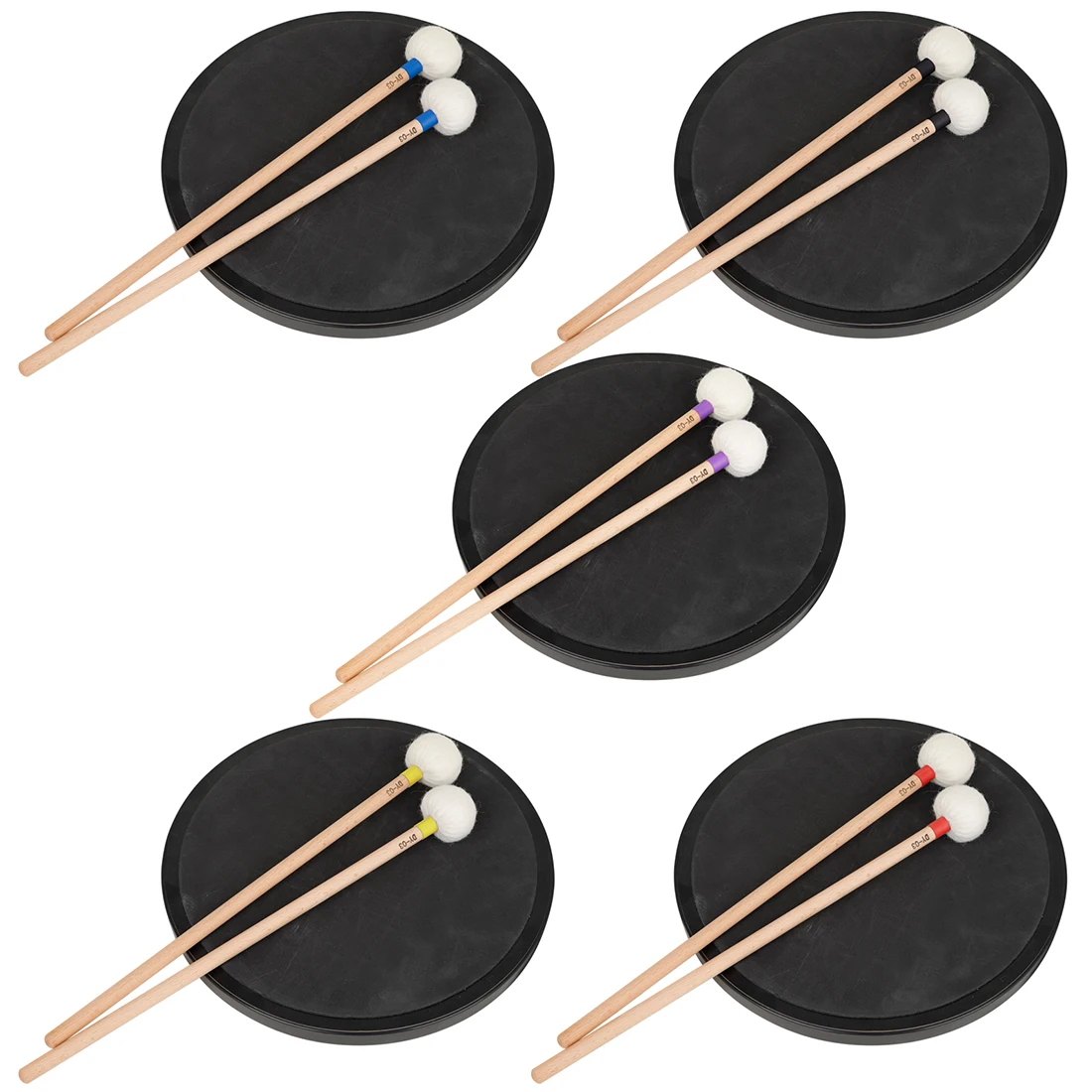 BY-03 Felt Drumsticks 1 Pair Felt Head Wood Handle Anti-slip Drum Sticks Essential Of Percussion Instrument Parts Accessaries