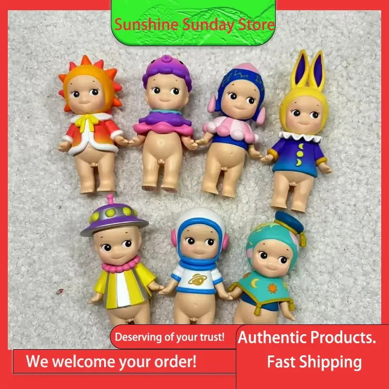 

Мини-фигурка Сонни Ангела SPACE ADVENTURE Series, набор слепых коробок, в комплект входит космонавт, ракета, Солнце, Луна, Земля, инопланетянин, коллекционные игрушки