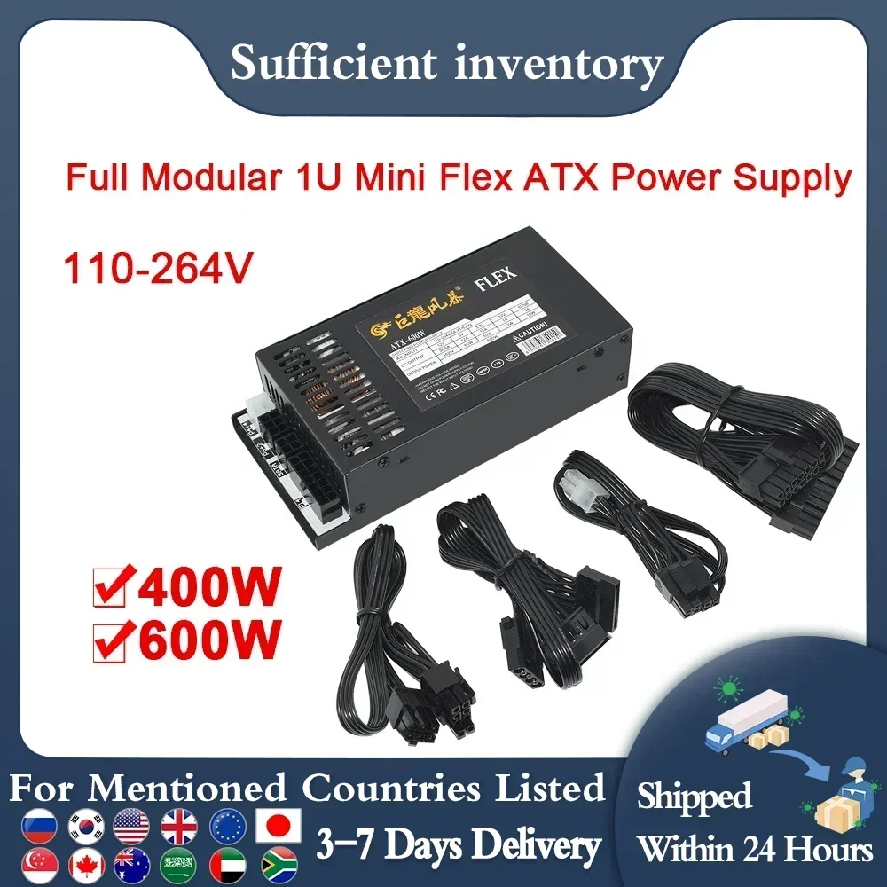 ATX PSU 400 واط 600 واط 110-264 فولت ENP-7660B كامل وحدات 1U فليكس صغير ل K39 A4 S3 G5 ITX حافظة صغيرة لعبة سطح المكتب الكمبيوتر امدادات الطاقة