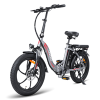 FAFREES F20 Adult Electric Bicycle Folding Electric Fat Tire Bike 36V 16AH Battery 20\