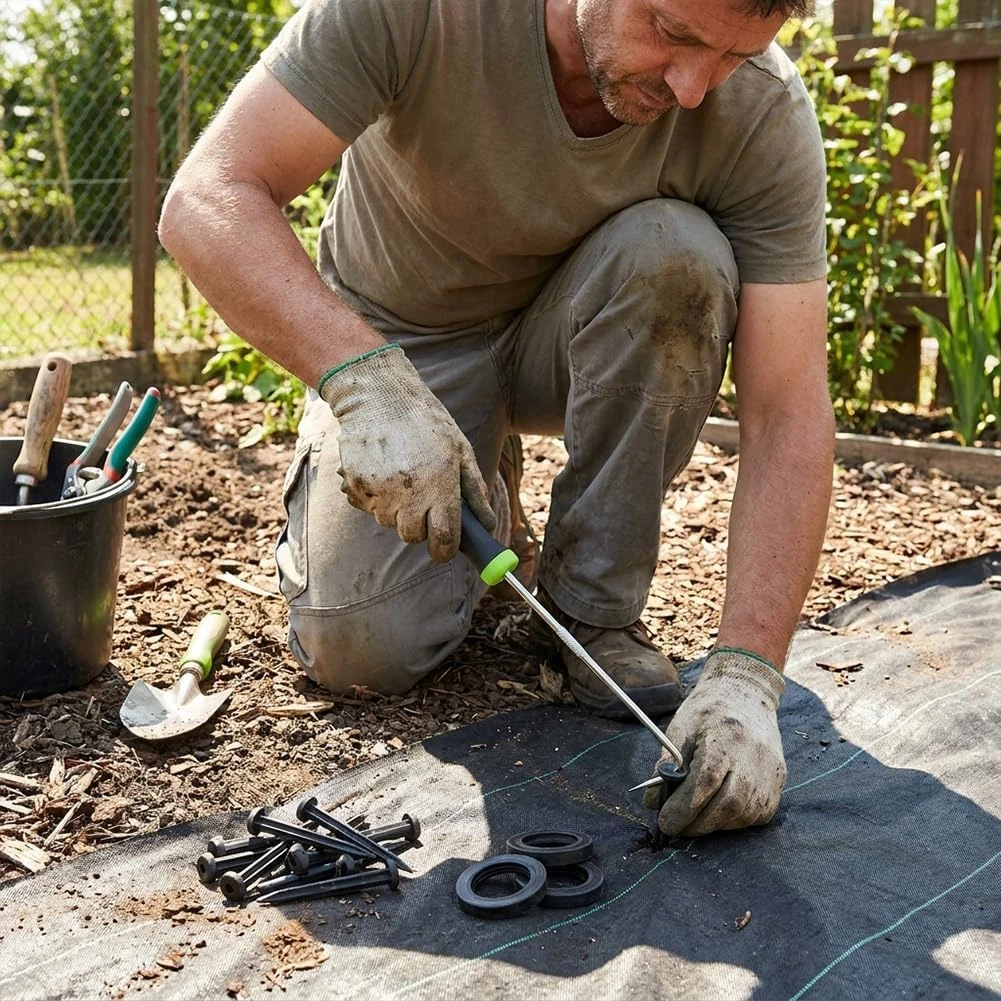 Outil de désherbage robuste - Extracteur de racines ergonomique pour pelouse, gravier de patio, outil de désherbage manuel sans effort avec poignée antidérapante