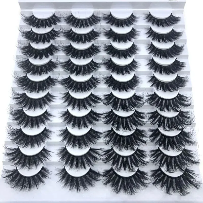 HBZGTLAD New 20 Pairs False Lashes 3D Mink Lashes Fluffy Dramatic Thick Volume Eyelashes Natural Lashes Fake Lashes Makeup