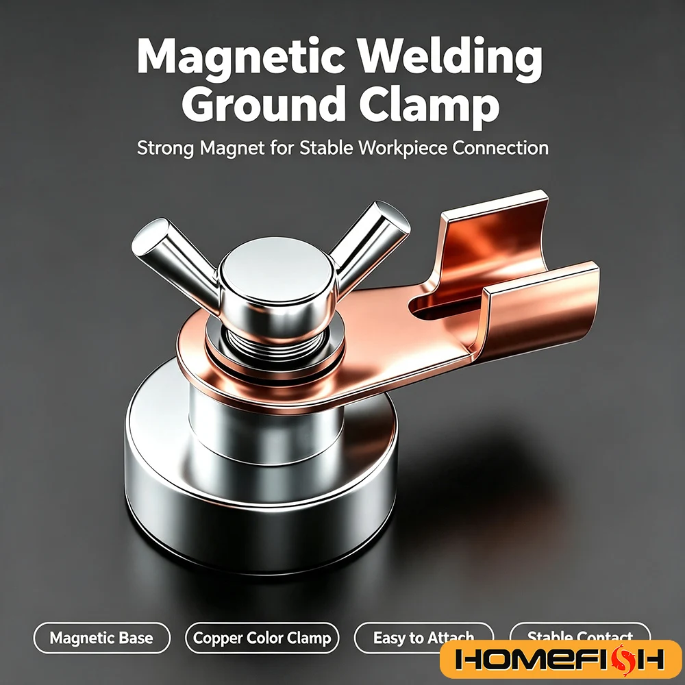 500A Welding Machine with Heavy-Duty Ground Clamp  Includes 300A Magnetic Grounding Head  Grounding Device Essential Welding