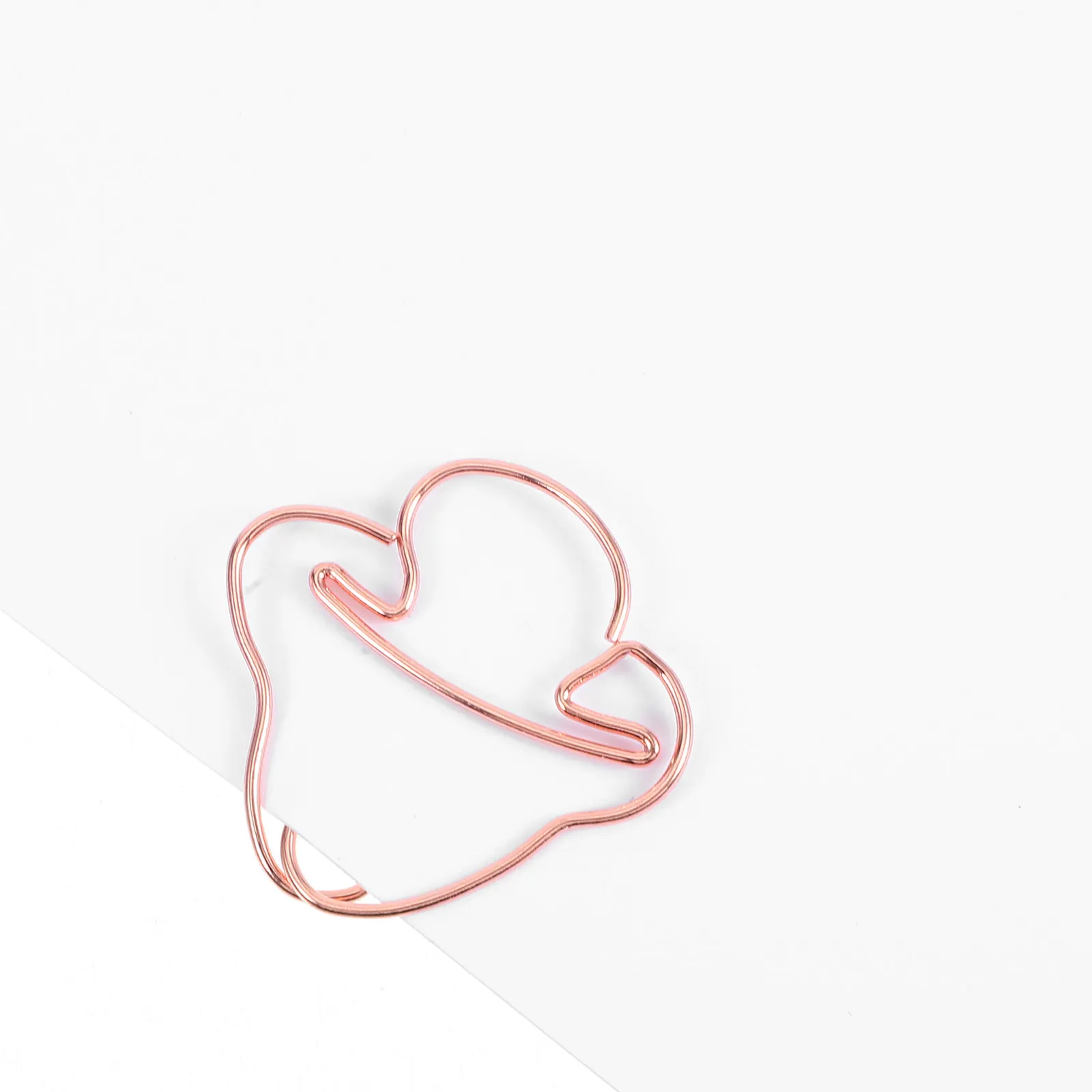 50Pcs Mushroom Shaped Metal Paper Clips Gold Finish Decorative Office School Document Organizer Fun Stationery for Photos Notes