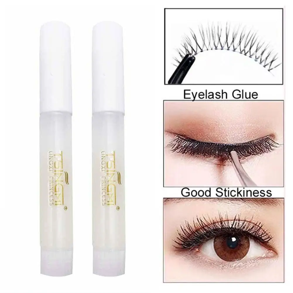 

5pcs Transparent Eyelash Glue Waterproof Quickily Dry No-irritant Extension Long Lasting Waterproof Beauty Adhesive Makeup Tools