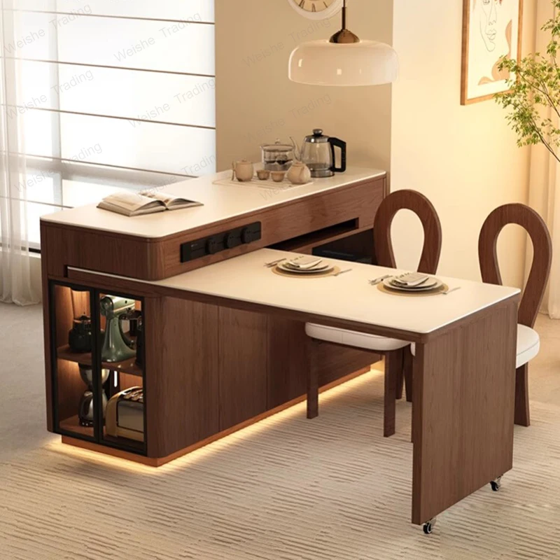 Vintage Elegant Kitchen Islands Nordic Premium Aesthetic Classic Kitchen Islands Exquisite Artistic Meubles Kitchen Furniture