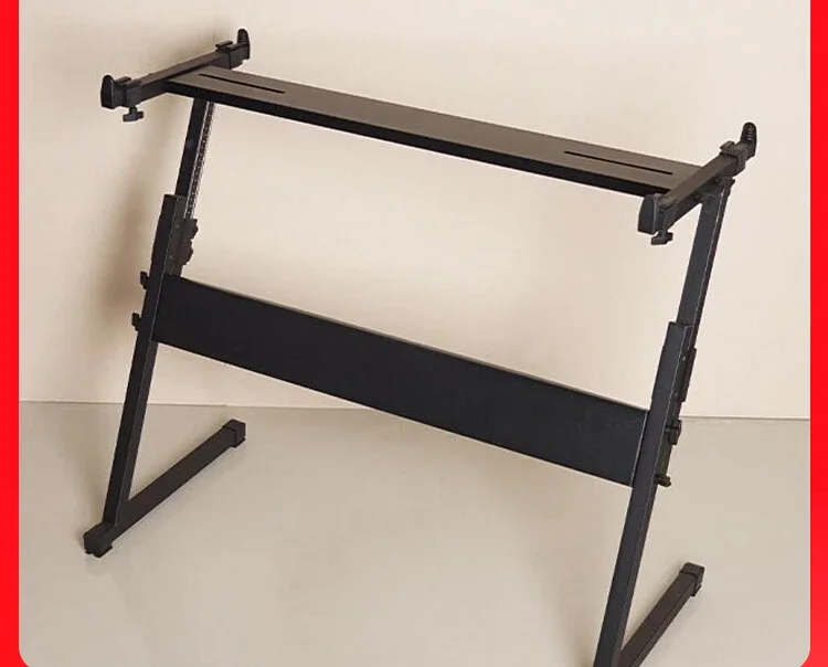 Piano electrónico con estructura Z, tarjeta Yamaha de 61 teclas, piano eléctrico, estructura en U negra gruesa y atrevida universal de 88 teclas