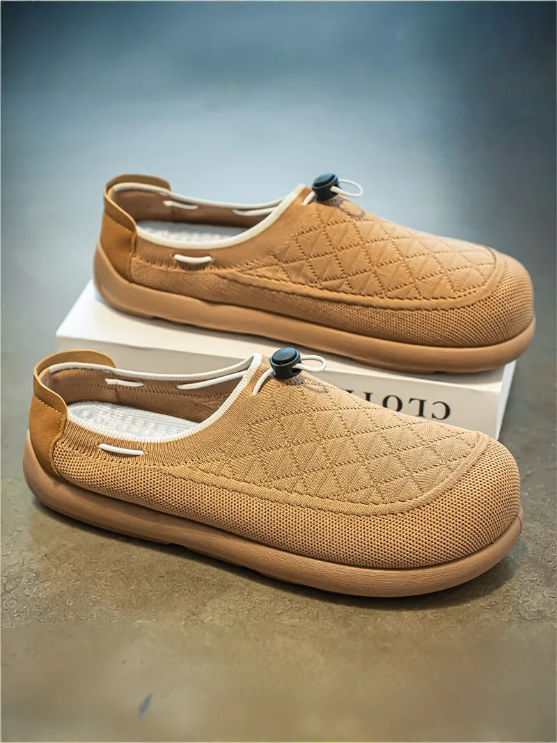 

Men's 2026 New Summer Retro Casual Wear-Resistant Soft Bottom Head Half Slippers Men's Slip-On Mules Shoes