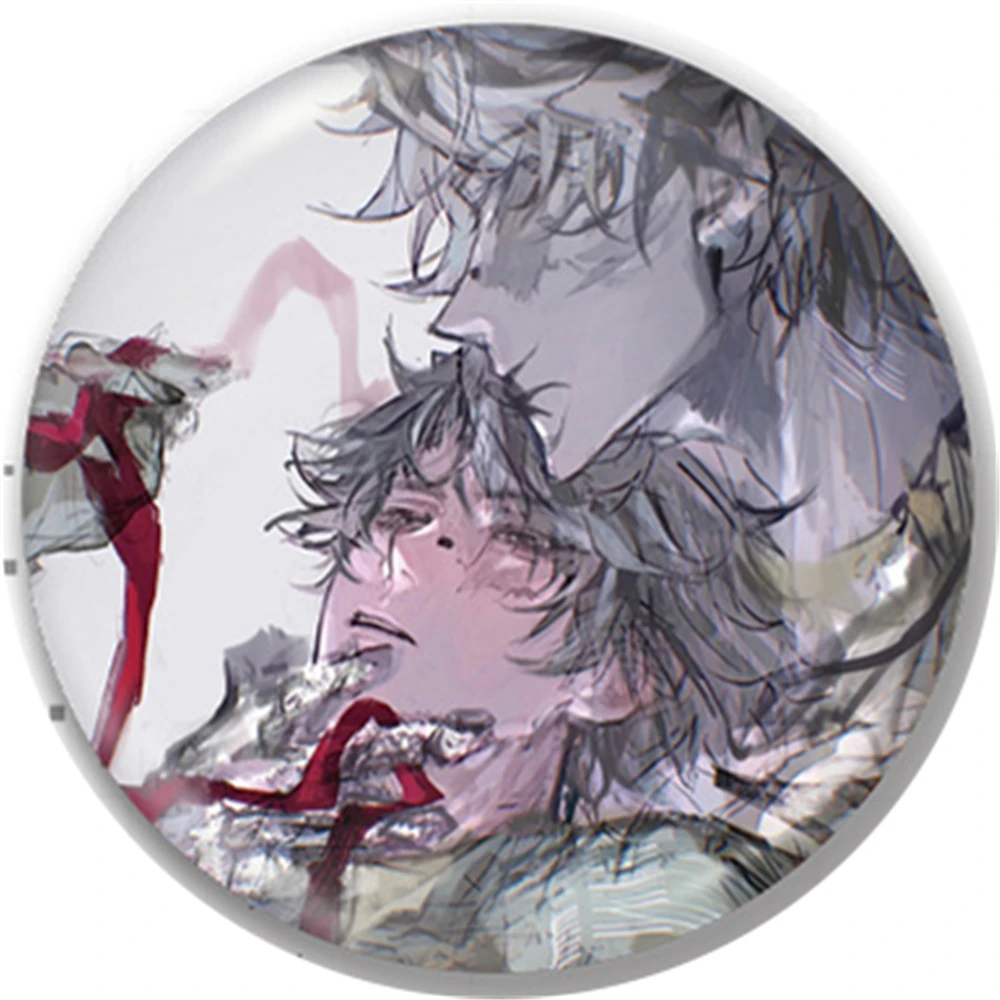 58mm Gioco Identity V Fools Oro COSTUME Cosplay Distintivo Pin SPTE Spilla in banda stagnata Prop Natale Gilf