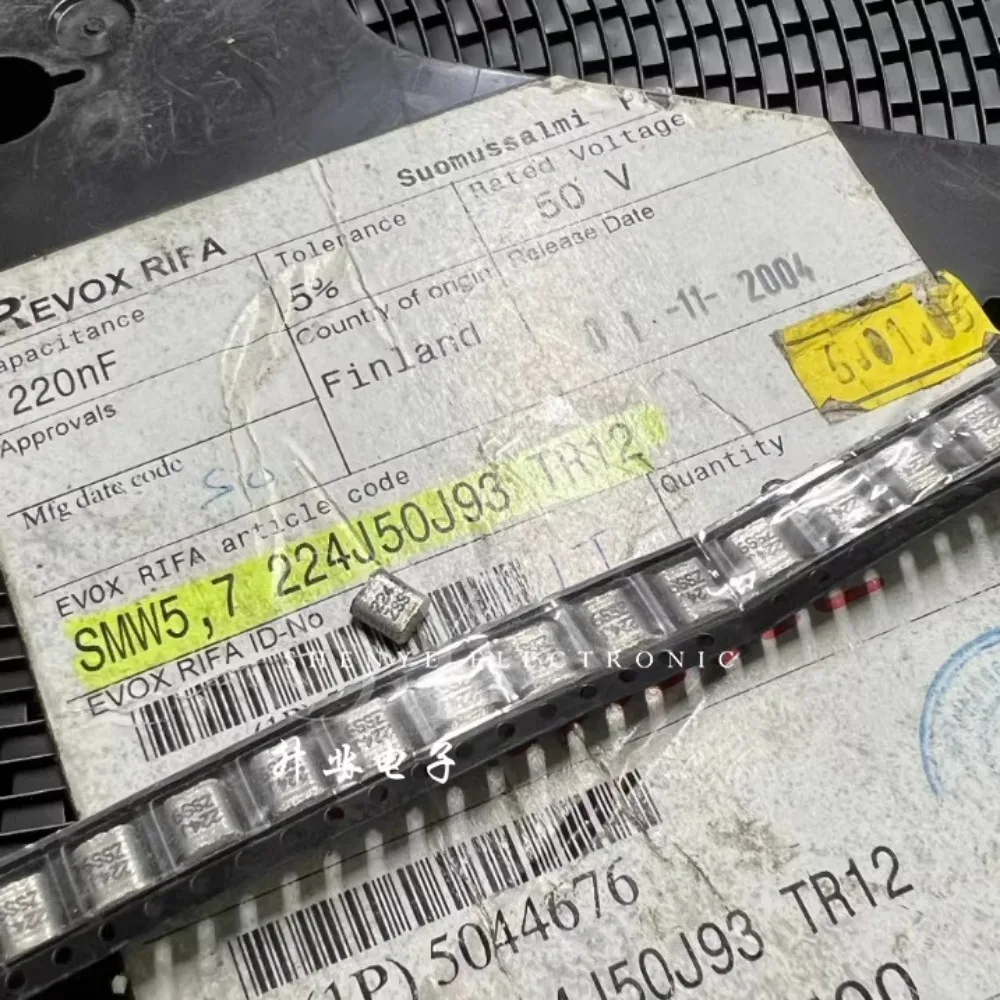 10PCS EVOX RIFA SMW5.7 0.22uf/50v 220nf u22 224 Brand new SMD film capacitor