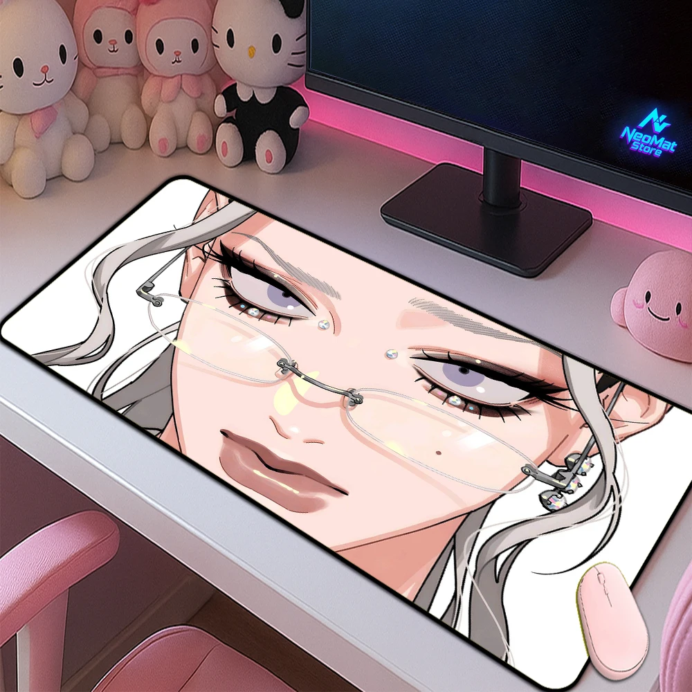 Big Anime Mouse Pad Gamer Girl Computer Desk Mat Large Desktop Accessories Pc Gaming Mouse Mat Mousepad Xxxl 1200x600 Table Mats