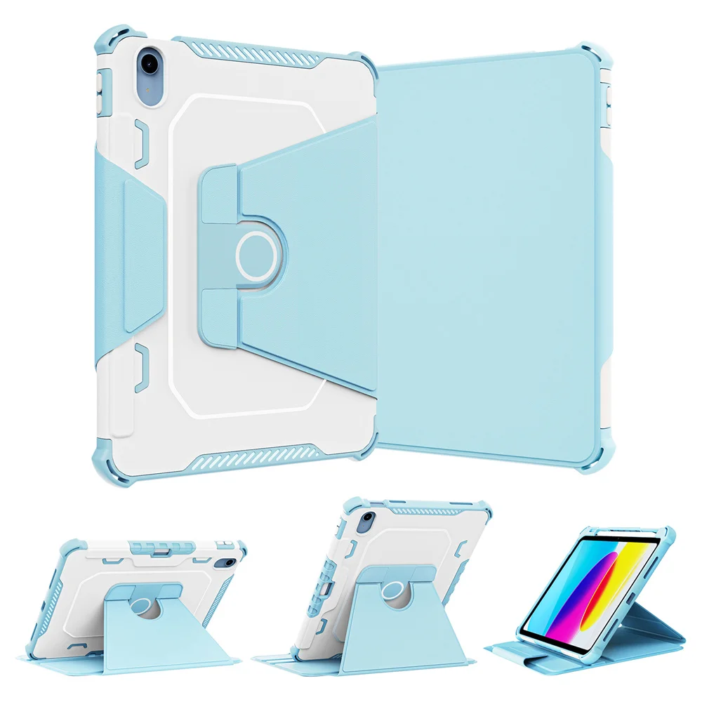 

Роскошный чехол для iPad 10th 360 10,9 2022 10,2 iPad Air 2, противоударный защитный чехол повышенной прочности