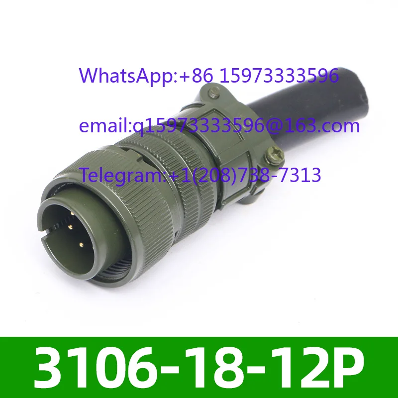 6-Core MIL-DTL-5015 Aviation Plug Socket MS3106A18-12S MS3102A18-12P Waterproof Threaded Circular Connector