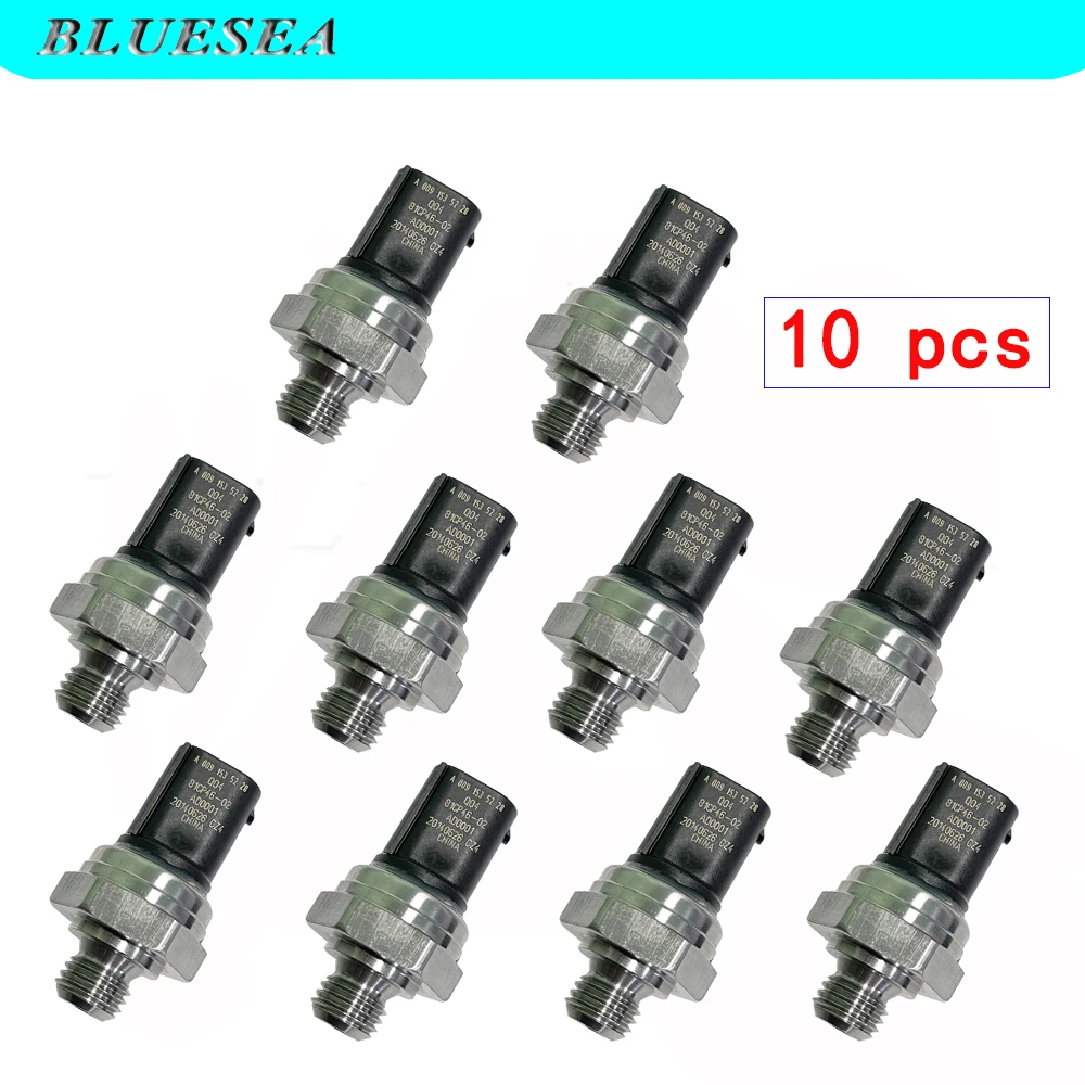 10PCS Fuel Rail Pressure Sensor A0091535228 81CP46-02 For Mercedes Benz C 250 W205 2015 RHD