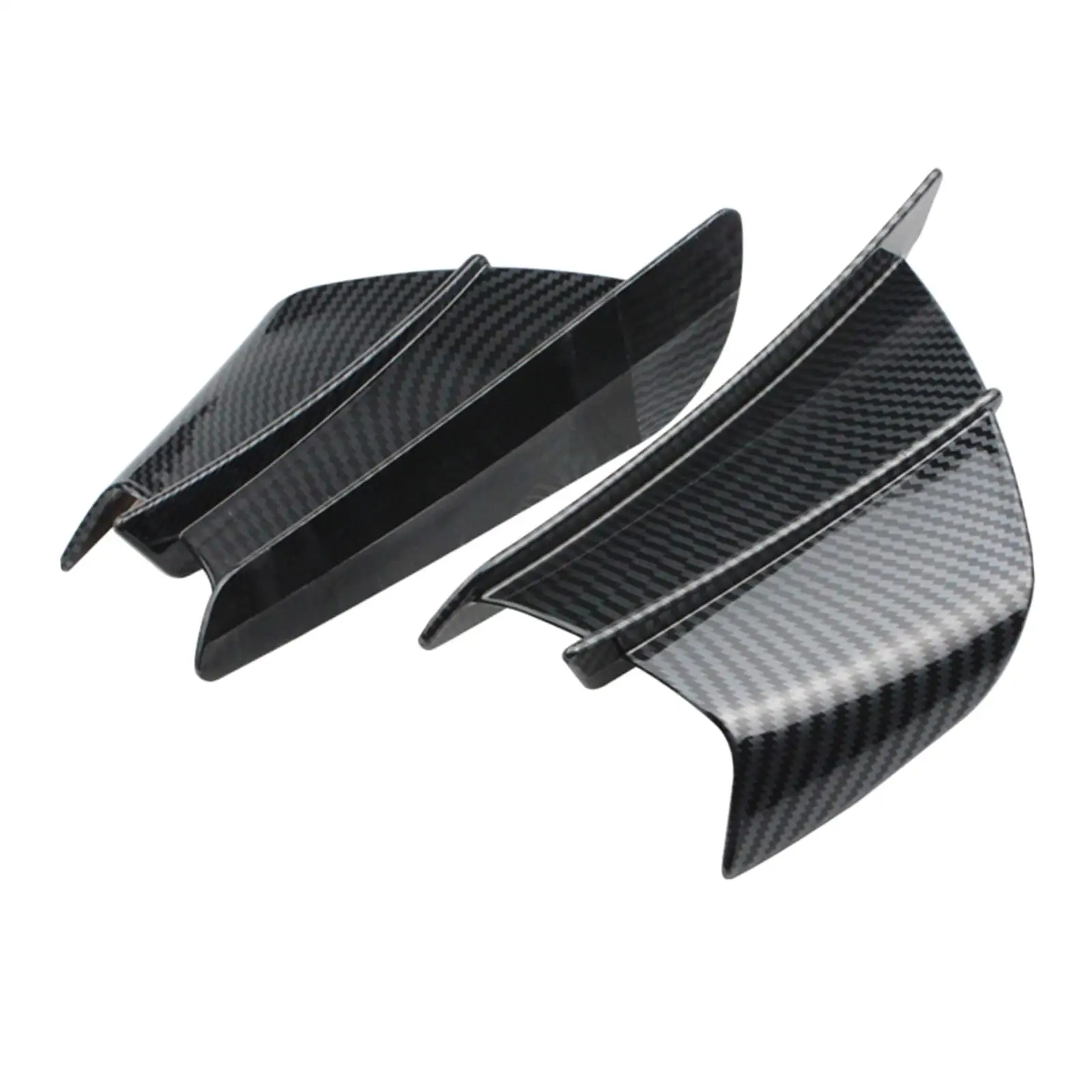 Plastic Motorcycle Winglets Aerodynamic Air Deflector Universal Pair for Enduro Bikes Road and Competition Use
