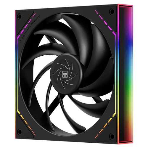 Imagen 2 del producto Ventilador para caja de ordenador Thermalright TL-M14 ARGB, 140x144x25mm/efectos de iluminación de espejo inalámbrico/ventilador de refrigeración de alto volumen de aire de 9 aspas