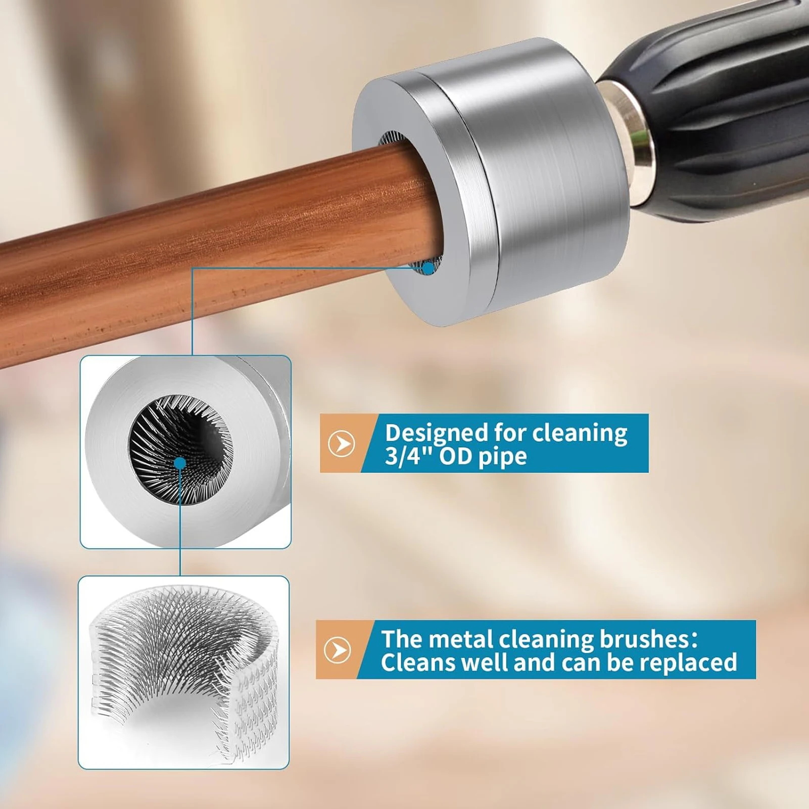 المعادن النحاس أنبوب تنظيف فرشاة 15 مللي متر 22 مللي متر أنبوب الحفر أنبوب تنظيف فرشاة أداة متعددة الأغراض تنظيف أداة للتنظيف