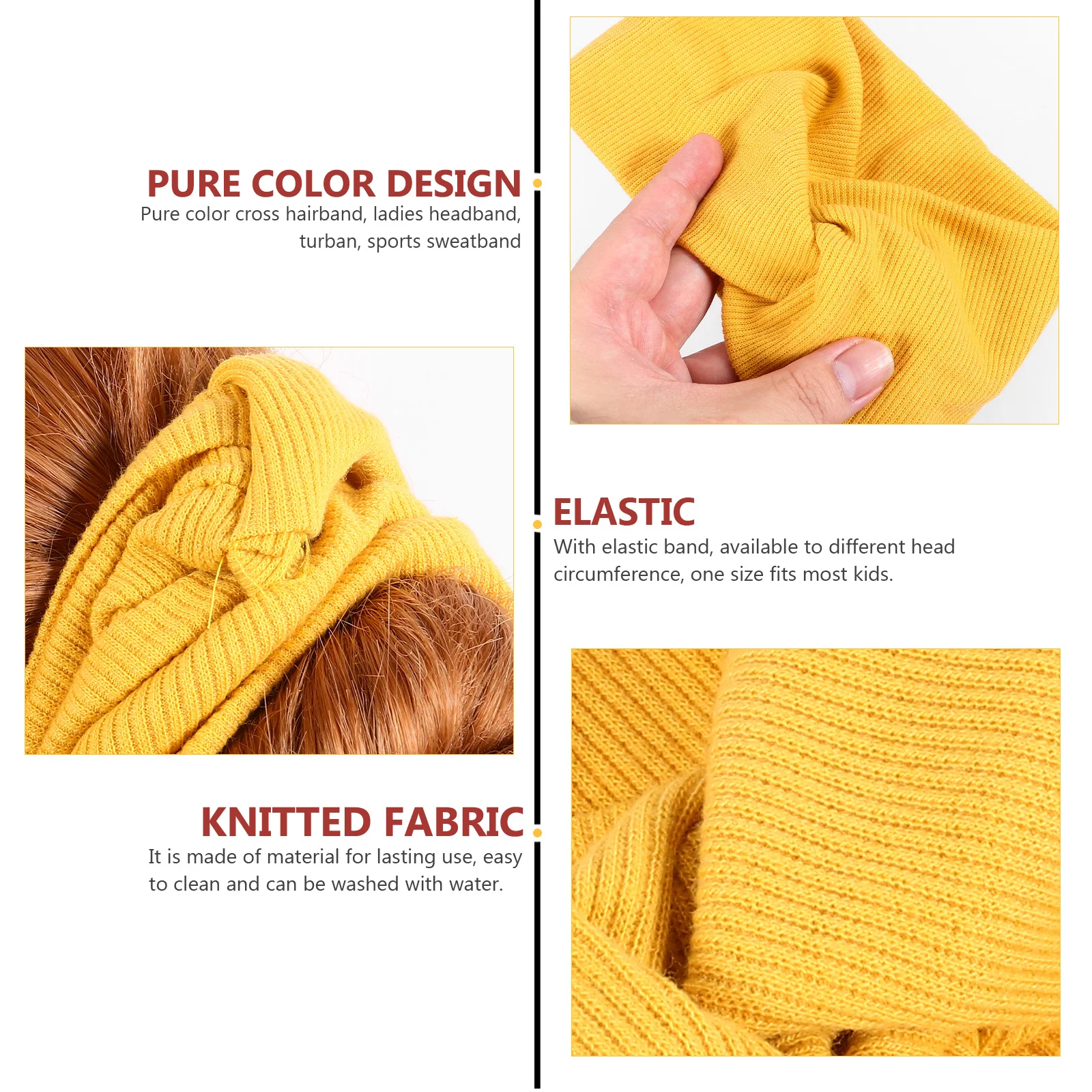 4 шт., спортивная повязка на голову с широкими полями, эластичная повязка для волос для женщин, йога, бег, пеший туризм, фитнес, аксессуары для волос