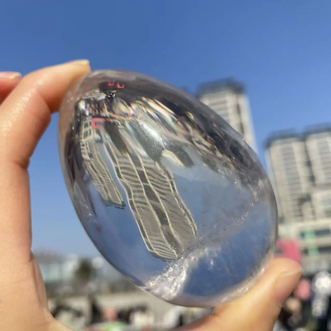 

Natural Clean Crystal Quartz Eggs, Energy Gemstones, Spiritual Healing, Home Aquarium Decoration, Demagnetization Divination, Pu