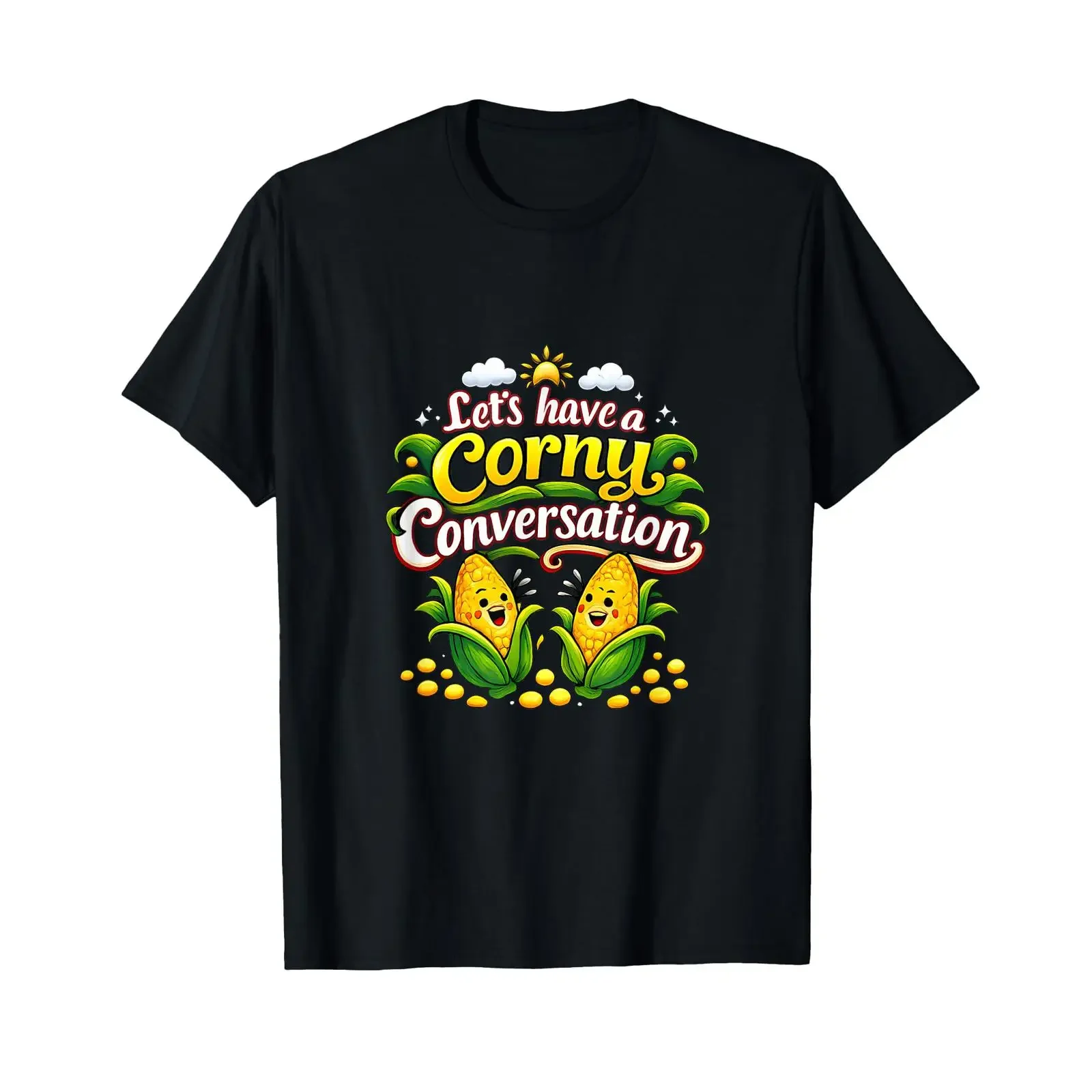 Corny Conversation Country Farm Pun T Shirt vintage Washed homme Casual Stylish fashion graphic Comfortable Slightly Breathable