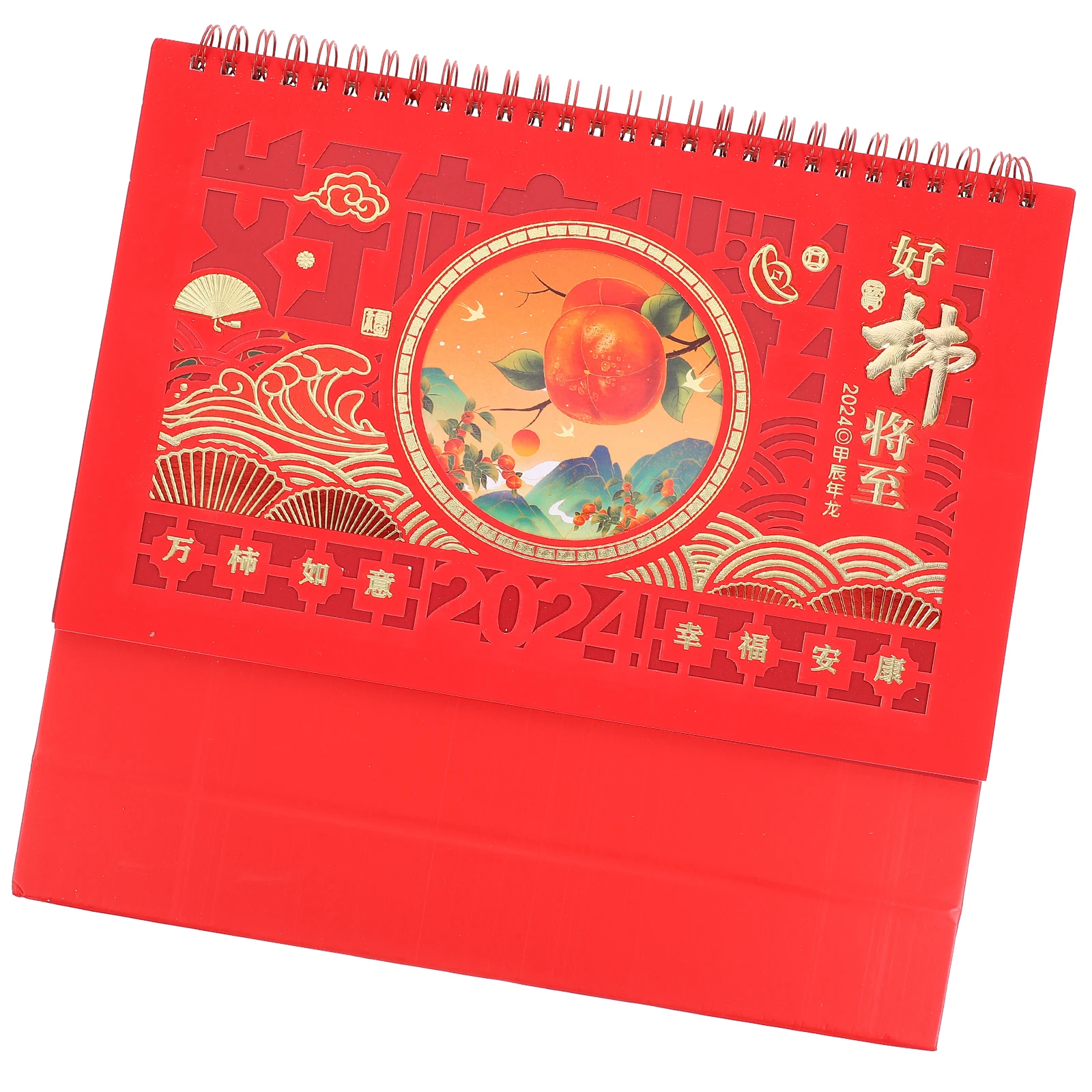 

Decorate Year of The Dragon Desk Calendar Office Decorative Paper Desktop Table