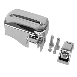 Silver Chrome Aluminium Alloy Brake Fluid Master Cylinder Cover Cap Accessories Fit for Yamaha V-Star XVS 650 950 1100 1300