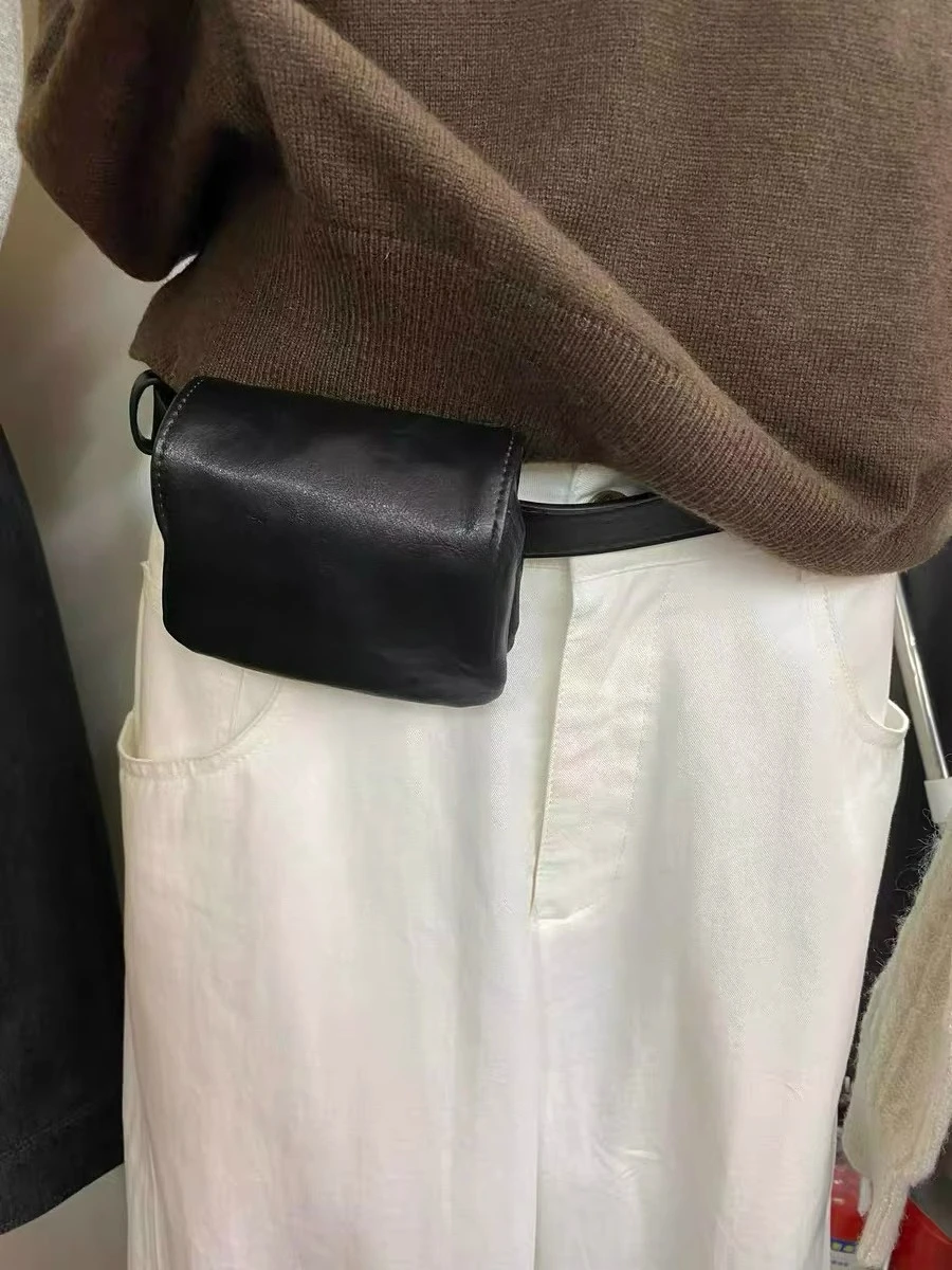 

Fashion Belt Decoration Card Bchange Key Bag Korean Shaped Mini Small Waist Bags