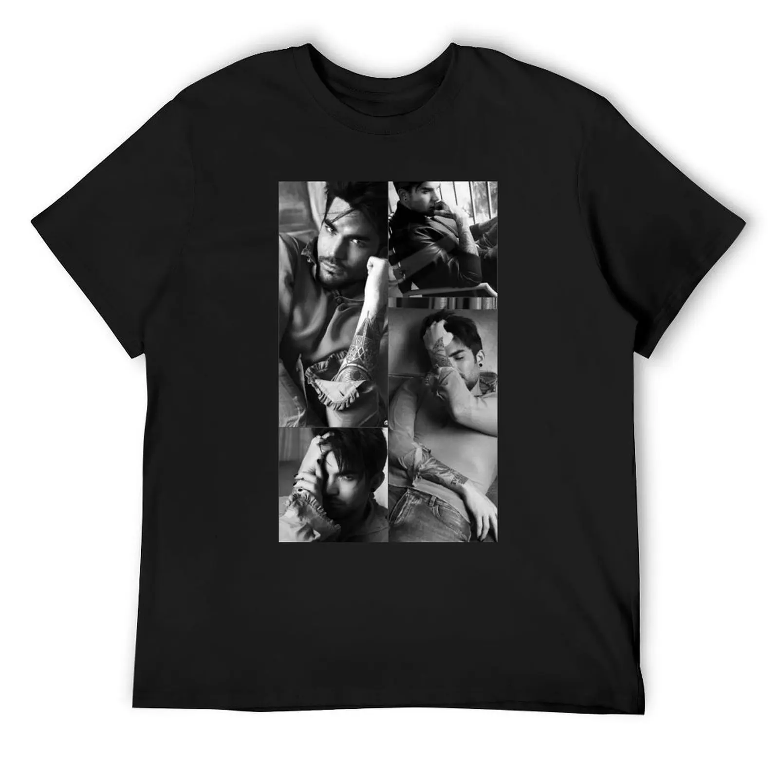 

B&W Adam Lambert T-Shirt plain luxury t-shirt summer 2025 big and tall t shirts for men