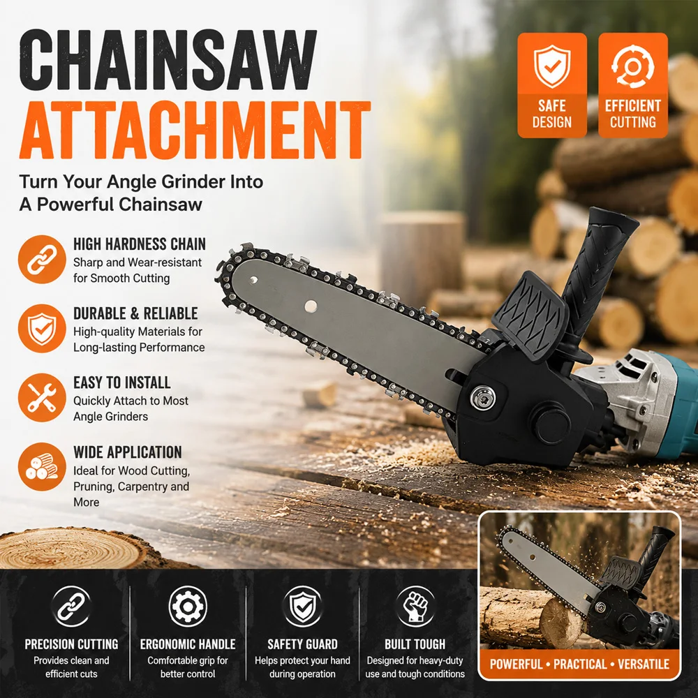 Chainsaw Drill Attachment Electric Drill to Saw Adapter Conversion Head Portable Chainsaw Converter Set drill saw adapter chuck