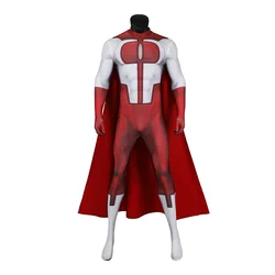 Superheroes Omni Man Cosplay Costume Jumpsuit Cloak Invincible 2 Men Disgusie Halloween Carnival PartyTight fitting uniform