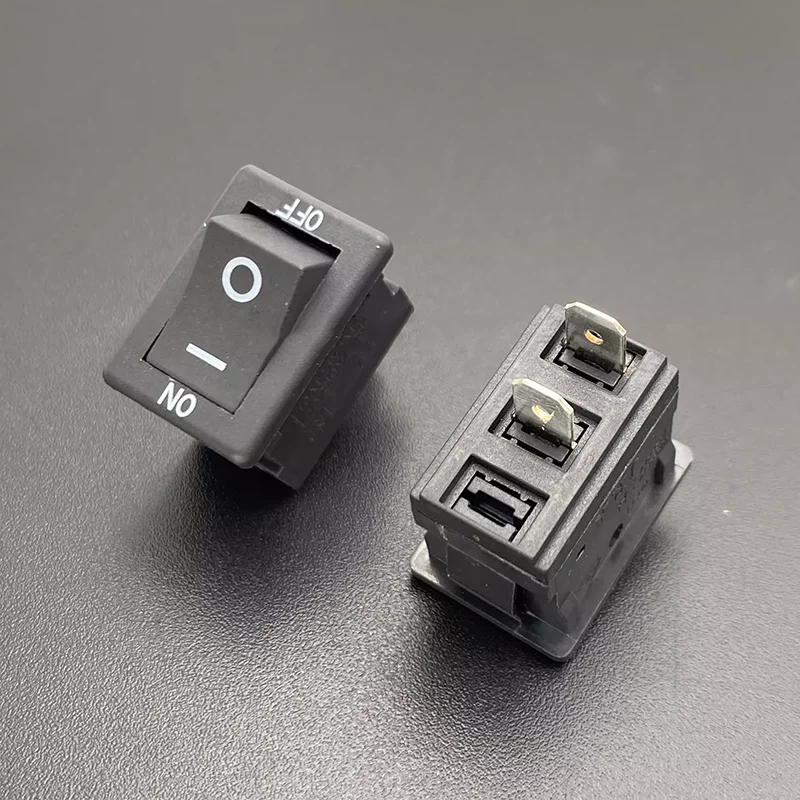 Original 10T55 warped boat type power switch button 2 pin 2 speed 5A250V boat type sound button on - off