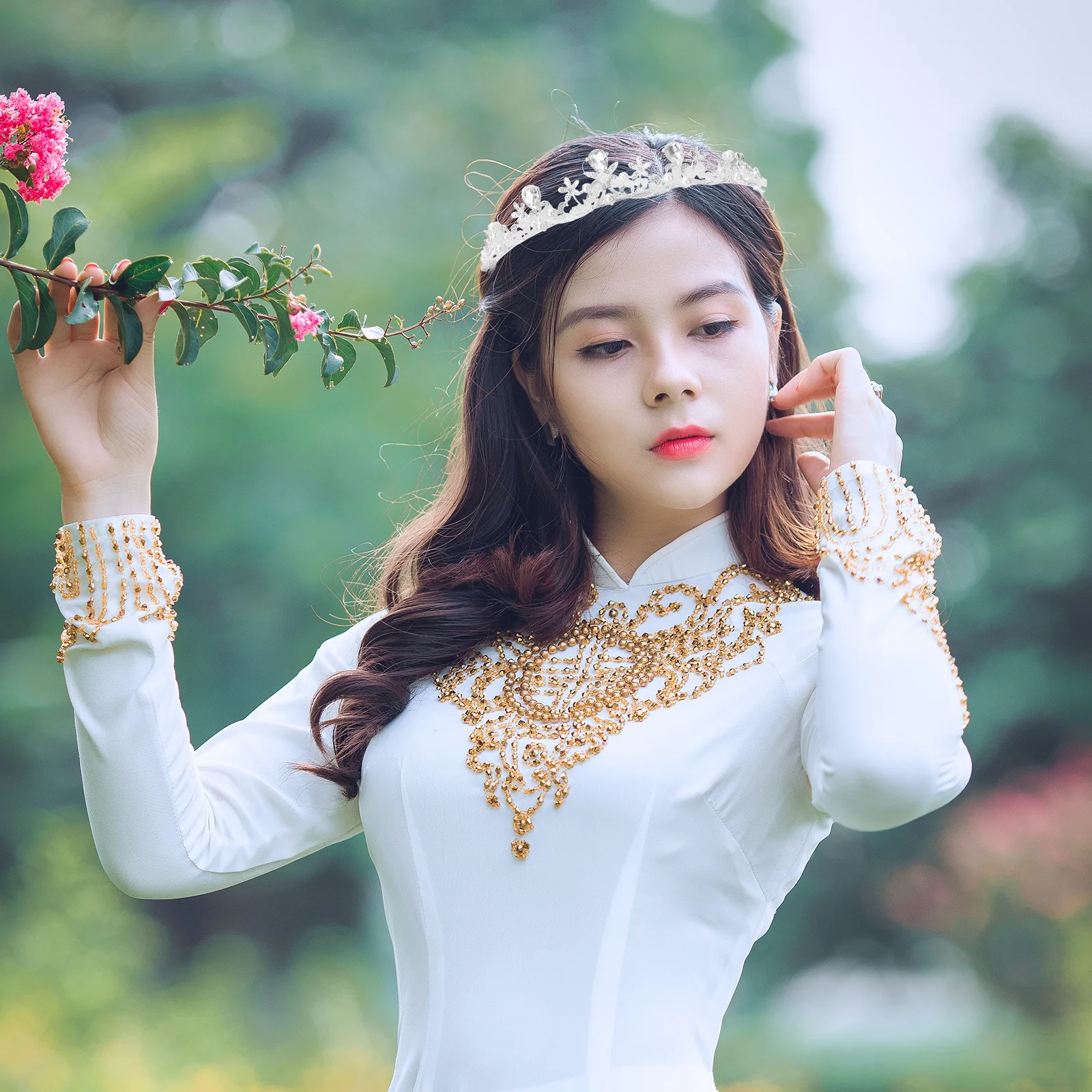 

Rhinestone Crown Bridal Wedding Headwear Baroque Style Elegant Tiara For Bride Hair Accessory Party Banquet Cosplay Decoration