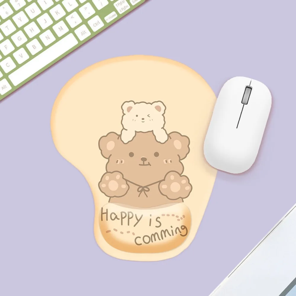 

Cartoon Ergonomic Hand Support Mouse Mat Silicone Non Slip Office Accessories Comfortable Cute Relaxing Mousepad Office