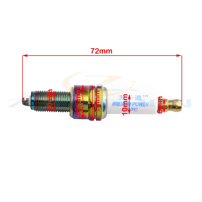 B8TC Iridium Spark Plug Engine Parts Suitable for Four Wheel Drive Motorcycle Scooter Ignition Spark Plug