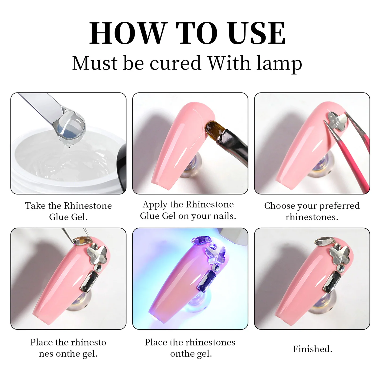 Misscheering 3 في 1 لا مسح معطف فوقي تعزيز هلام طلاء الأظافر وظيفة فعالة لاصق المياه مسمار الفن هلام DIYl تصميم #5