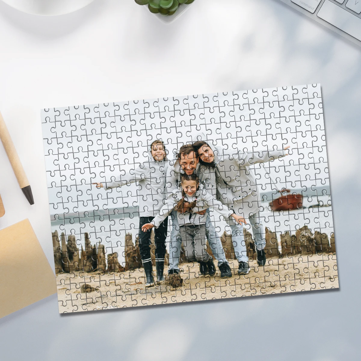 35/300/500/1000pcs Personalized Custom Photo Puzzle Family Photo Multiple Sizes Available