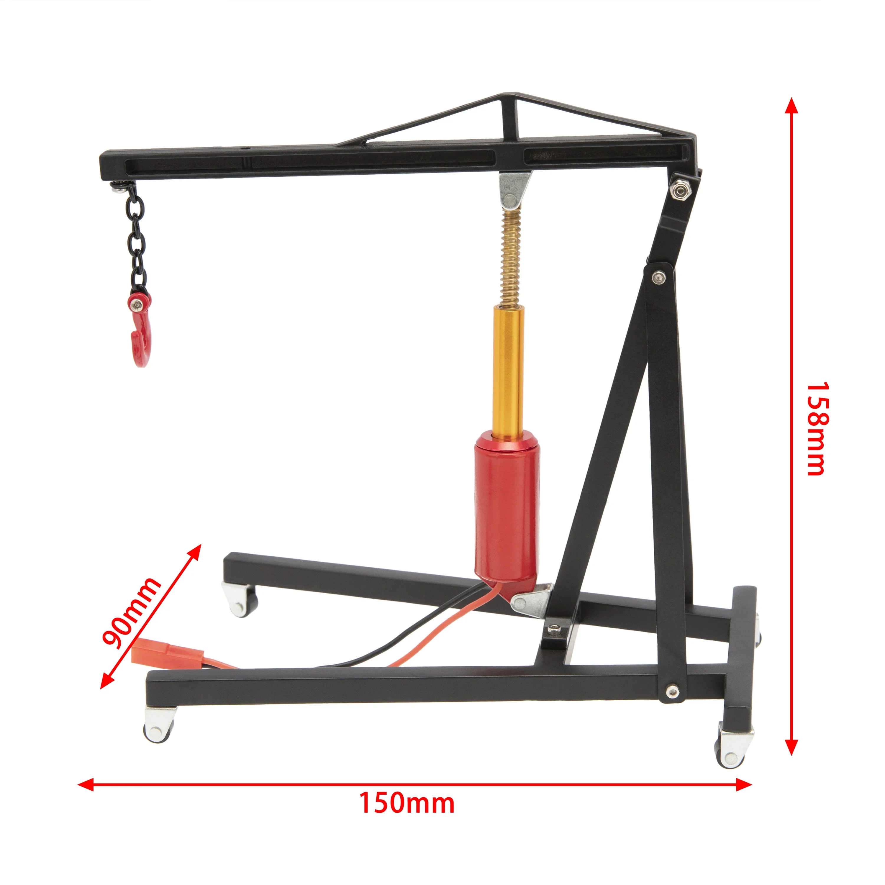 GGRC  Metal Electric Crane Engine Maintenance Bracket Engine Stand Jack For 1/10 RC Crawler Car Traxxas TRX4 Axial SCX10