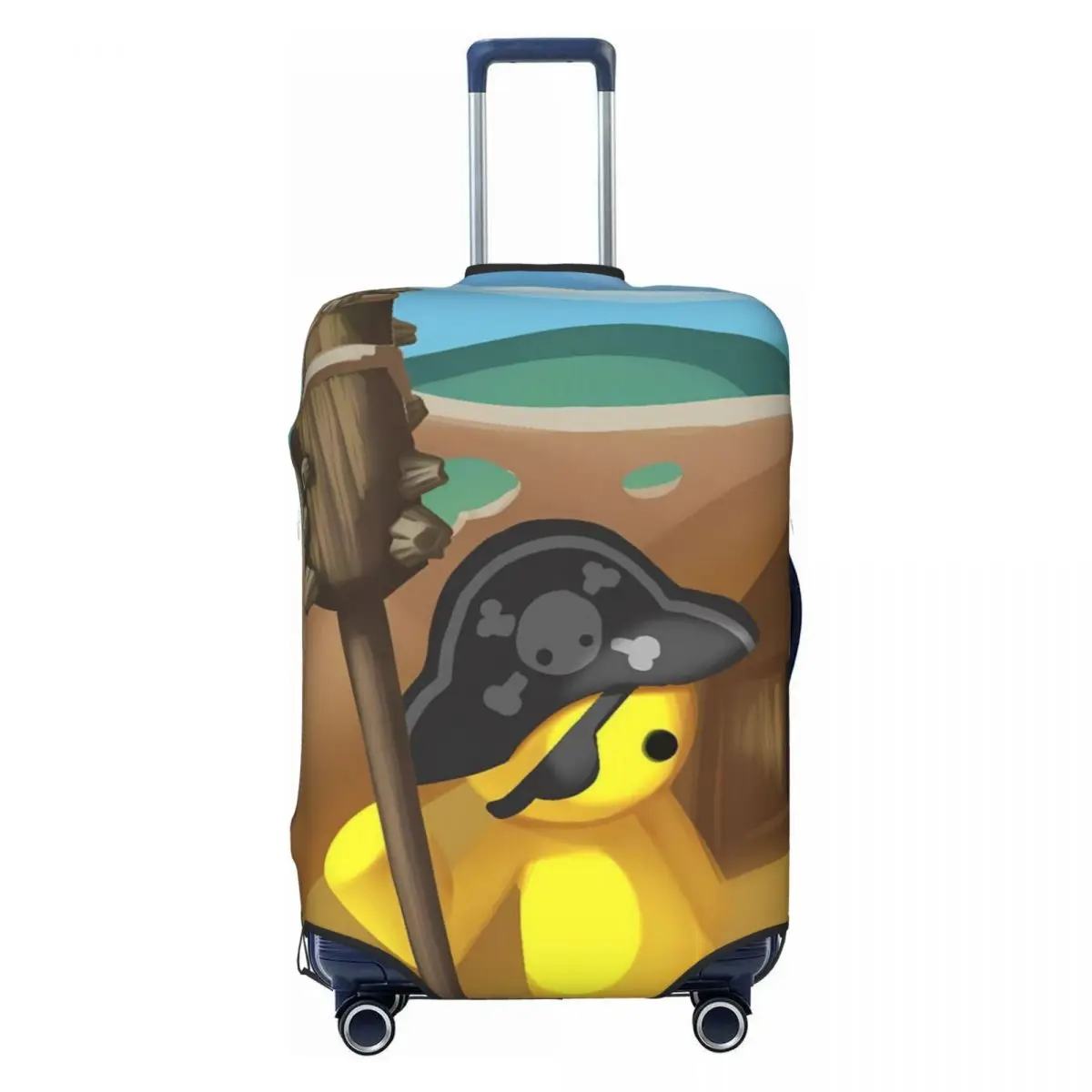 Wobbly Life Game Suitcase Cover Flight Elastic Luggage Supplies Cruise Trip Protector