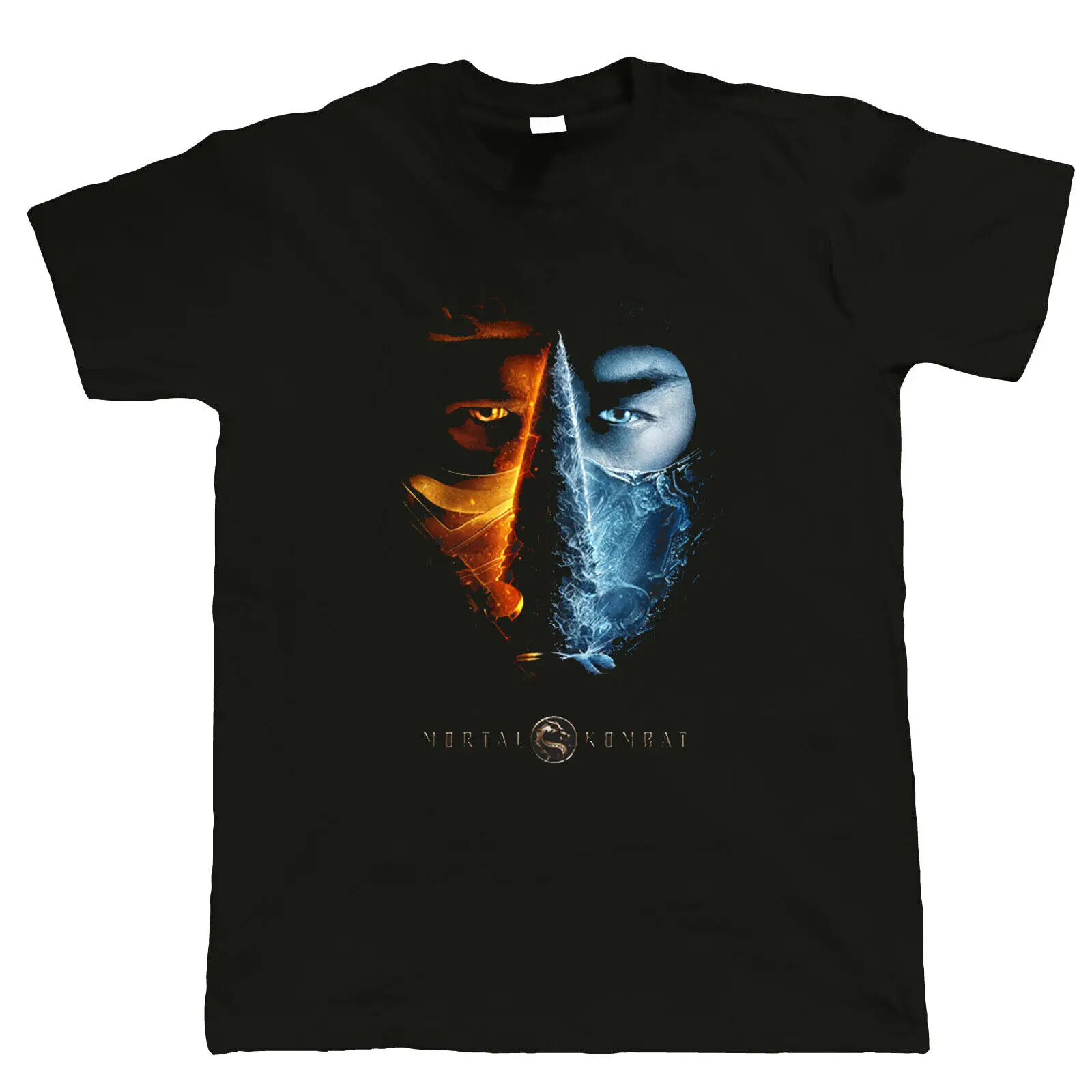 

Черная футболка Mortal Kombat Warner Bross Max, Сделано в США