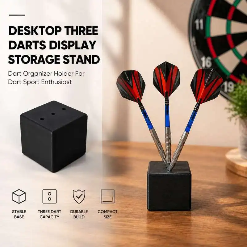 Desktop Three Darts Display Storage Stand Dart Organizer Holder For Dart Sport Enthusiast