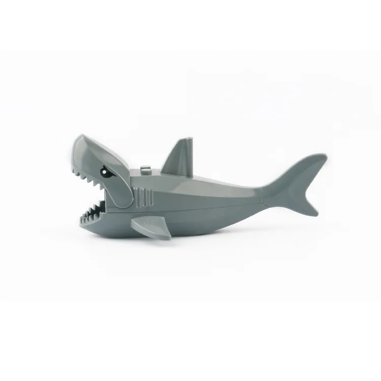 Zoo Krokodil Shark Freunde Mini Tier Set Action-figuren Bausteine Kinder Geschenke Spielzeug Tier Zubehör Ausrüstungen