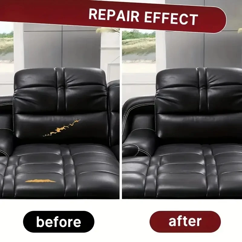 ذاتية اللصق بو الجلود المفروشات لملصقات إصلاح جلد السيارة مقاعد السيارة/ثقب الأريكة تجديد الأثاث DIY بها بنفسك الجلود الحرفية #4