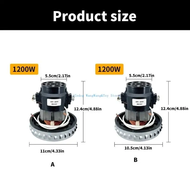 MOLF 1200W Sostituzione del motore per aspirapolvere Sostituzione potente riparazione per vari modelli