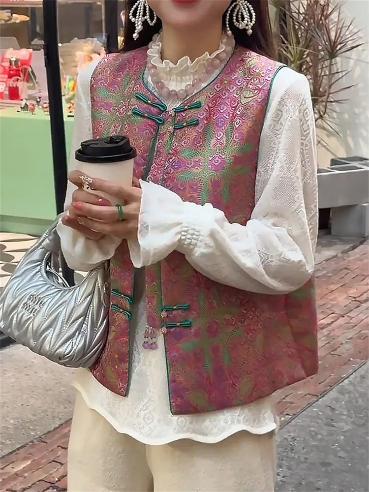 

Новое китайское женское платье-ципао с круглым вырезом, в стиле ретро, для молодых женщин, весна-осень, новинка, дышащее, короткое, для дам.