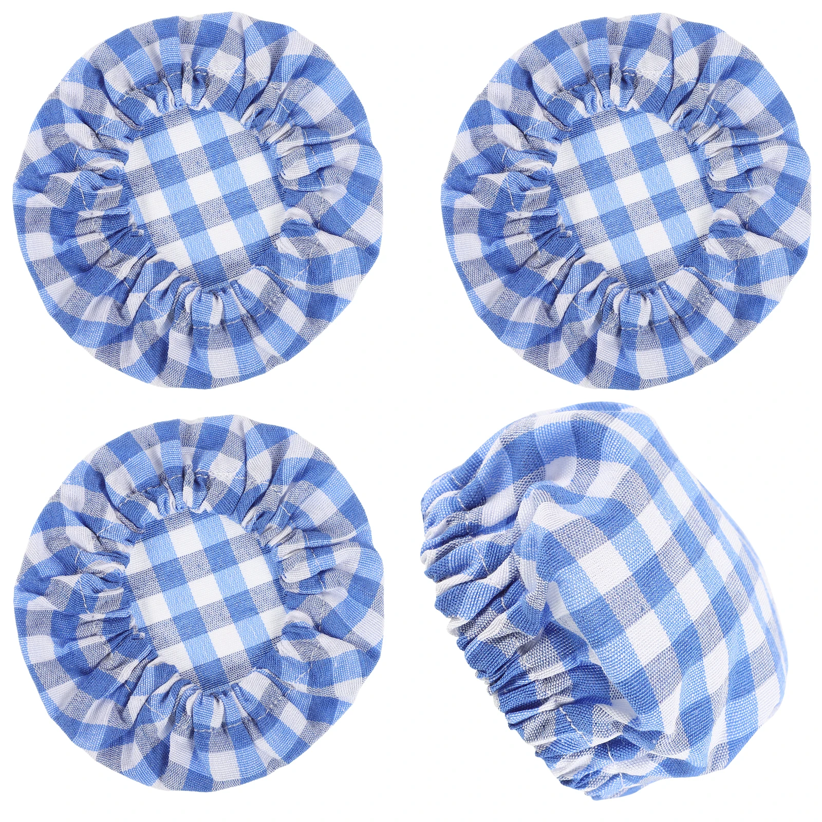 

4pcs Elastic Cloth Jar For Sourdough Starter Jars Reusable Fabric Bowl Covers 34 Inch Diameter Fit Wide Mouth Containers Kitchen