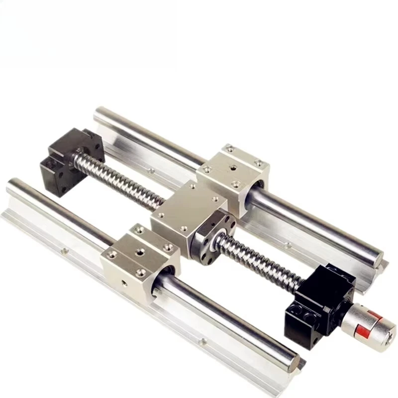 

Rolling SFU1605-400mm 1605 ball screws + 1 set of BK/BF12 1 + 6.35 10mm couplings for CNC channel grinding machines